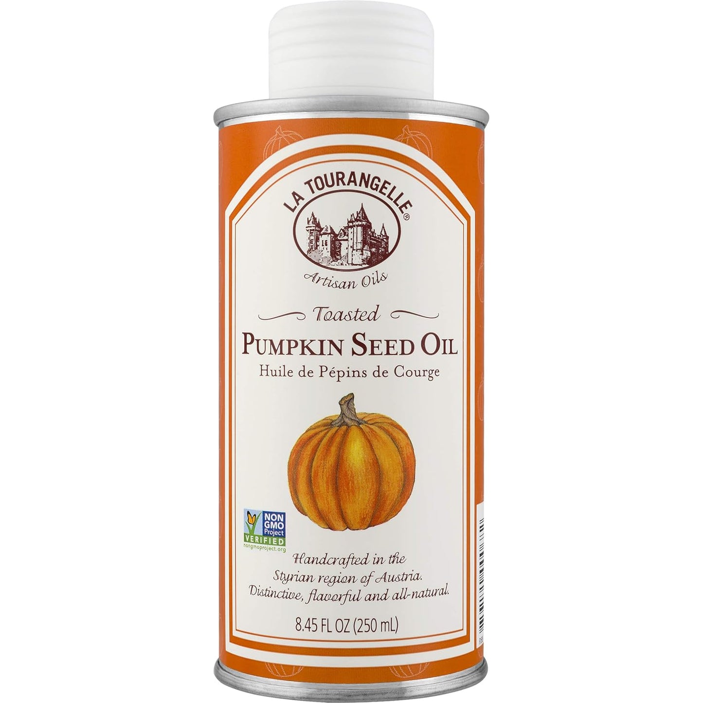 La Tourangelle Toasted Pumpkin Seed Oil and Roasted Pistachio Oil Bundle | Nutty Flavored Oils for Cooking, Baking, Salads, 8.45 fl oz Each