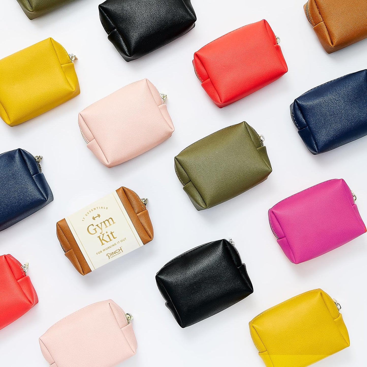 Pinch Provisions Gym Kit, includes 15 Personal Care Essentials for Wellness & Beauty, Perfect for Gifts, Gym Bags, Duffle Bags & Lockers (Blush)