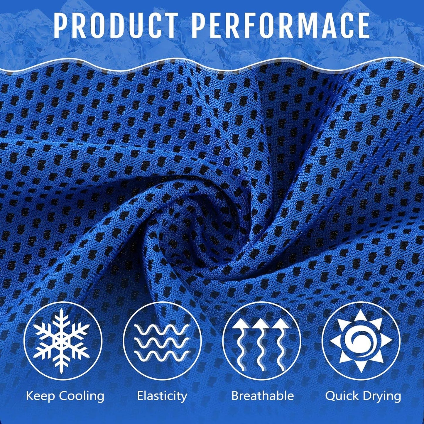Hosuly 30 Pack Cooling Towels, 40"x12" Ice Breathable Soft Chilly Sweat Rag Microfiber Workout Rags for Gym Cooling Towels for Neck and Face for Yoga Golf Sport Running