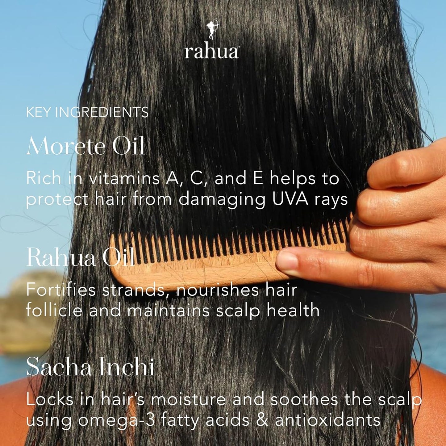 Rahua Hydration Detangler Spray + UV Barrier, 6.5 Fl Oz, Detangling Leave in Hair Care Softens Hair, Smooths Frizz, Supports Breakage & Damage, Conditioning for Brushable Shiny Hair, All Hair Types