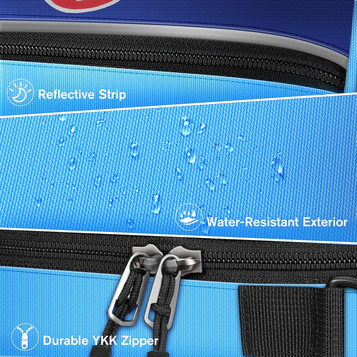 Insulin Cooler EpiPen Carrying Case Insulated, Travel Medication Diabetes Supplies Organizer Bag with Shoulder Strap for Asthma Inhaler, Auvi-Q, Allergy Medicine Essentials (Blue)